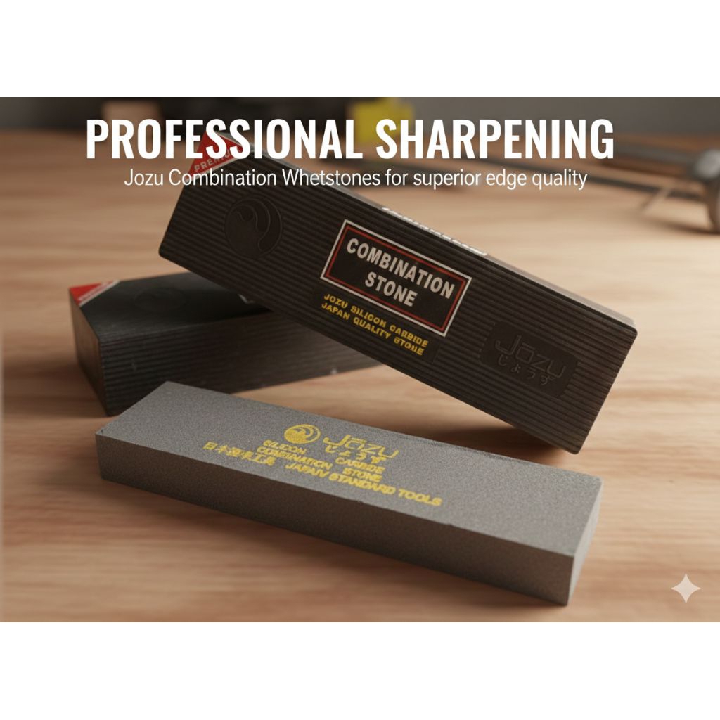 Batu Asah Pisau & Gunting Jozu Japan Standard - Dua Sisi Silicon Carbide​Jozu Combination Stone Batu