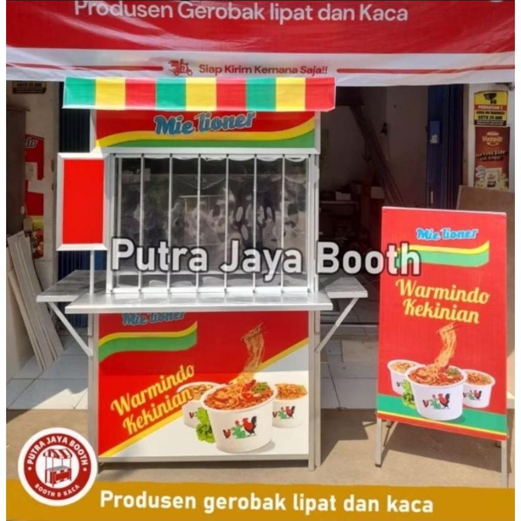 Booth / Meja Lipat Warmindo Viral