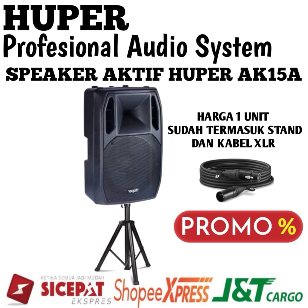 Speaker Aktif Huper Ak15a Original Speaker Aktif 15inch