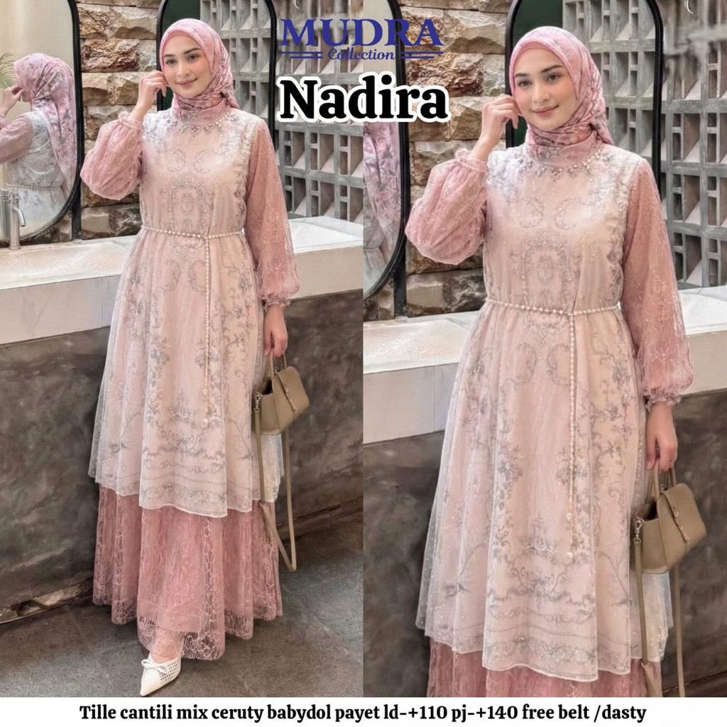 GAMIS DRESS NADIRA ORIGINAL BY MUDRA