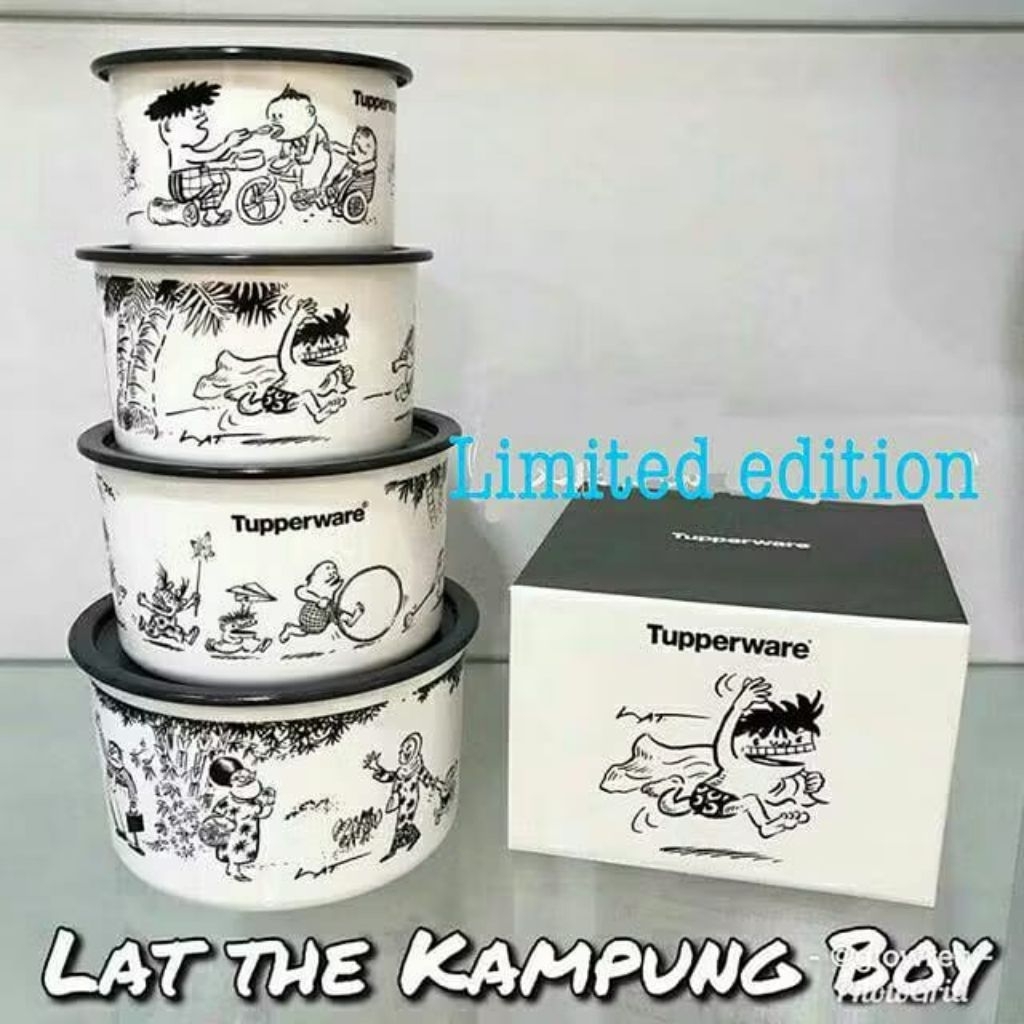 Lat the kampung boy canister set tupperware Malaysia