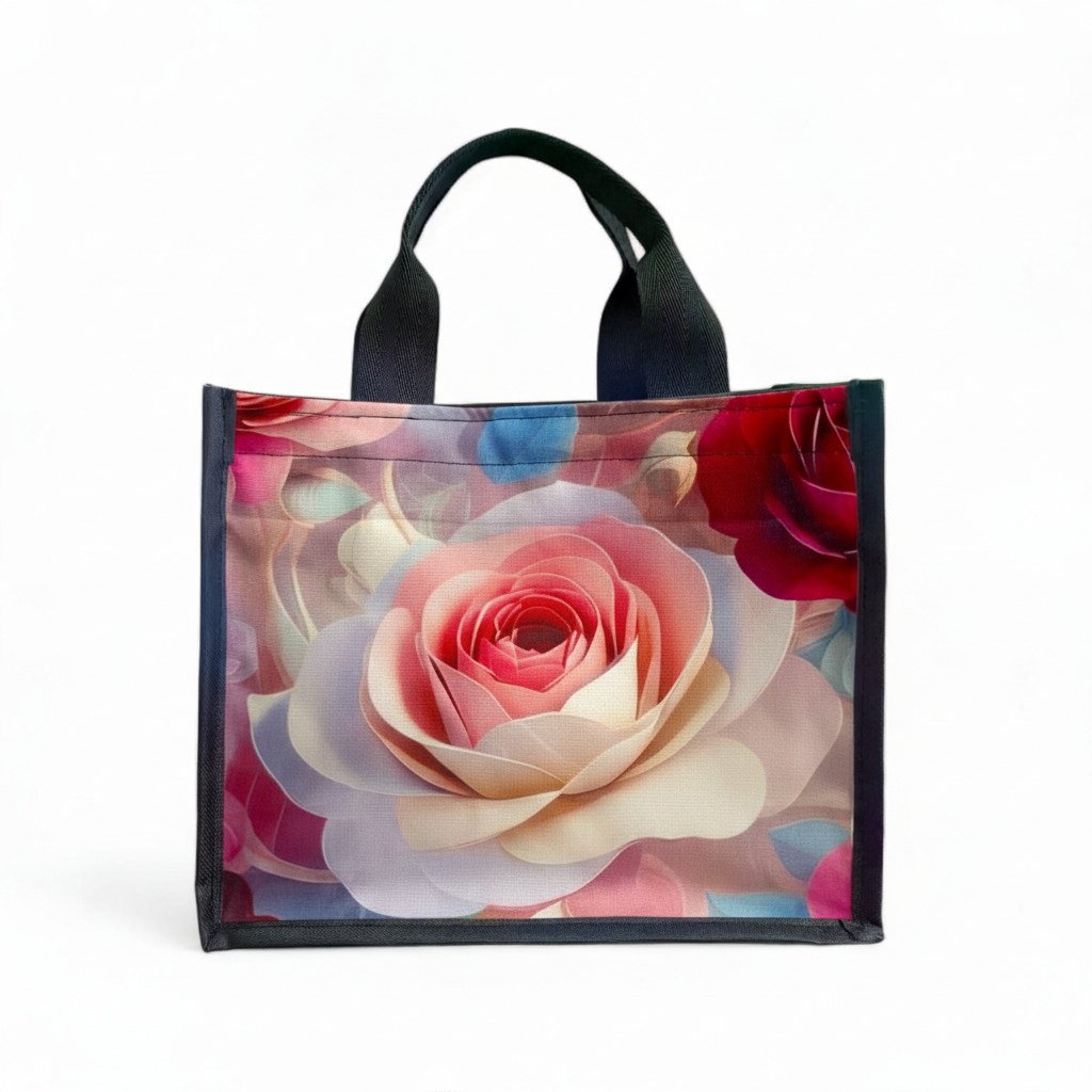 Tas Tote Wanita / Tote Bag Wanita Jumbo / Tas Tote Motif Bunga size 25x10x20 cm