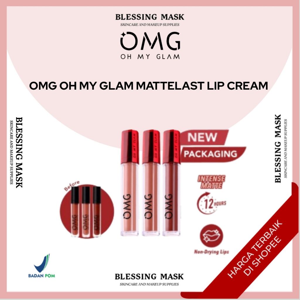 OMG Oh My Glam Matte Kiss Lip Cream - Lipstick Lipcream