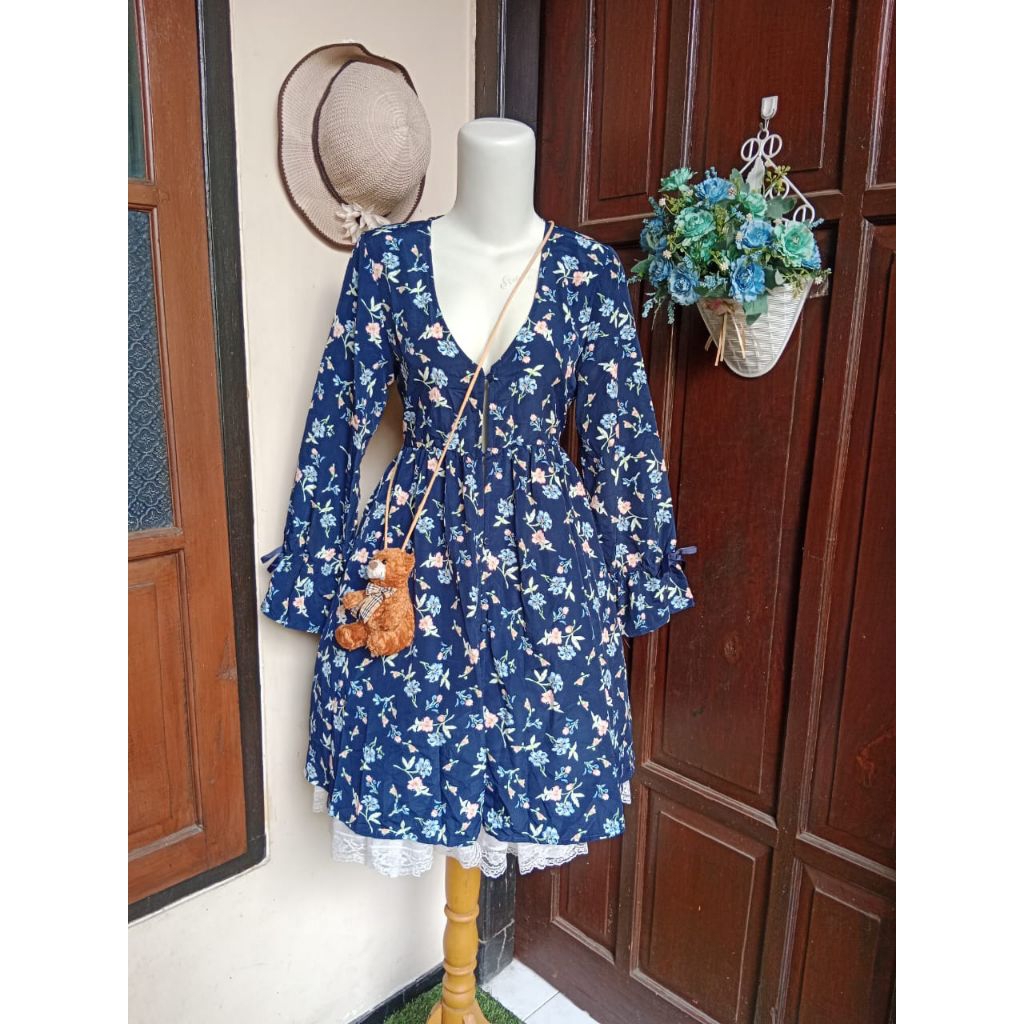 LIZ LISA navy doll bambina dress daily kawai gyaru