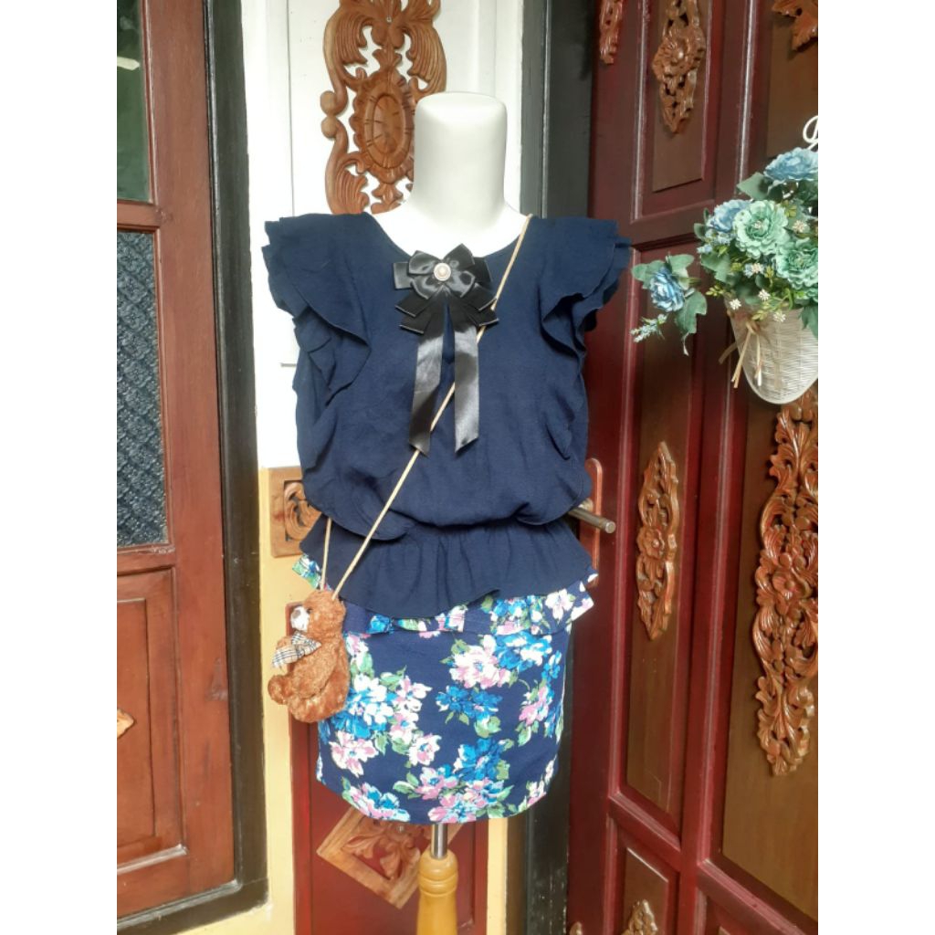 Liz lisa daily kawai skirt x Heather top set