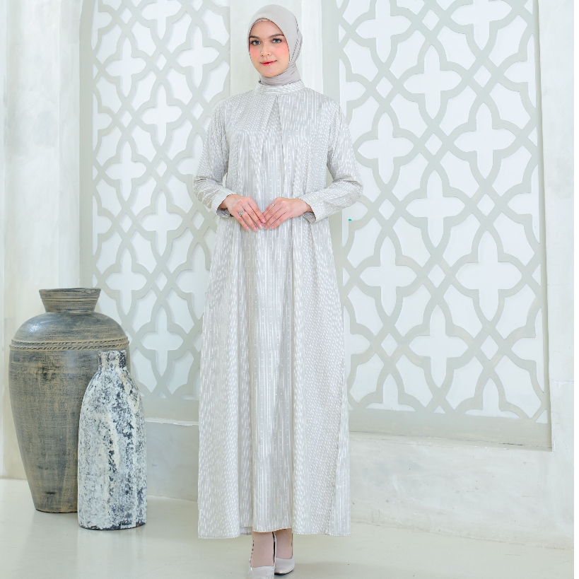 RILLEY - Gamis Mafaza | Gamis Wanita Bahan Adem | Gamis Bahan Kain Poplin