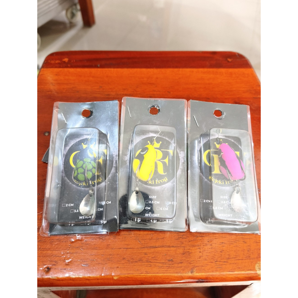 Umpan kodok casting gabus warna/ umpan pancing kodok  3cm