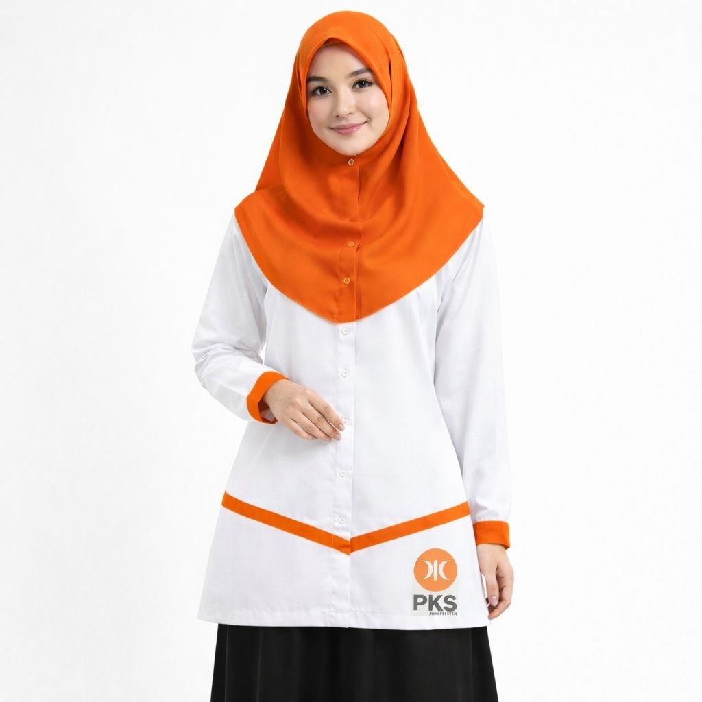 Baju pks akhwat dengan logo baru