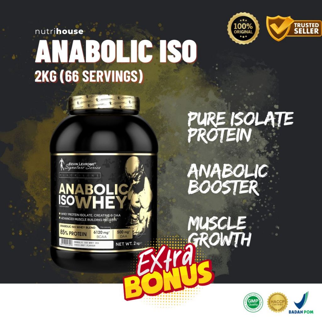 Kevin Levrone Anabolic Iso Whey 2kg WPI Whey Protein Isolate Kevin Levrone Medan Nutrihouse