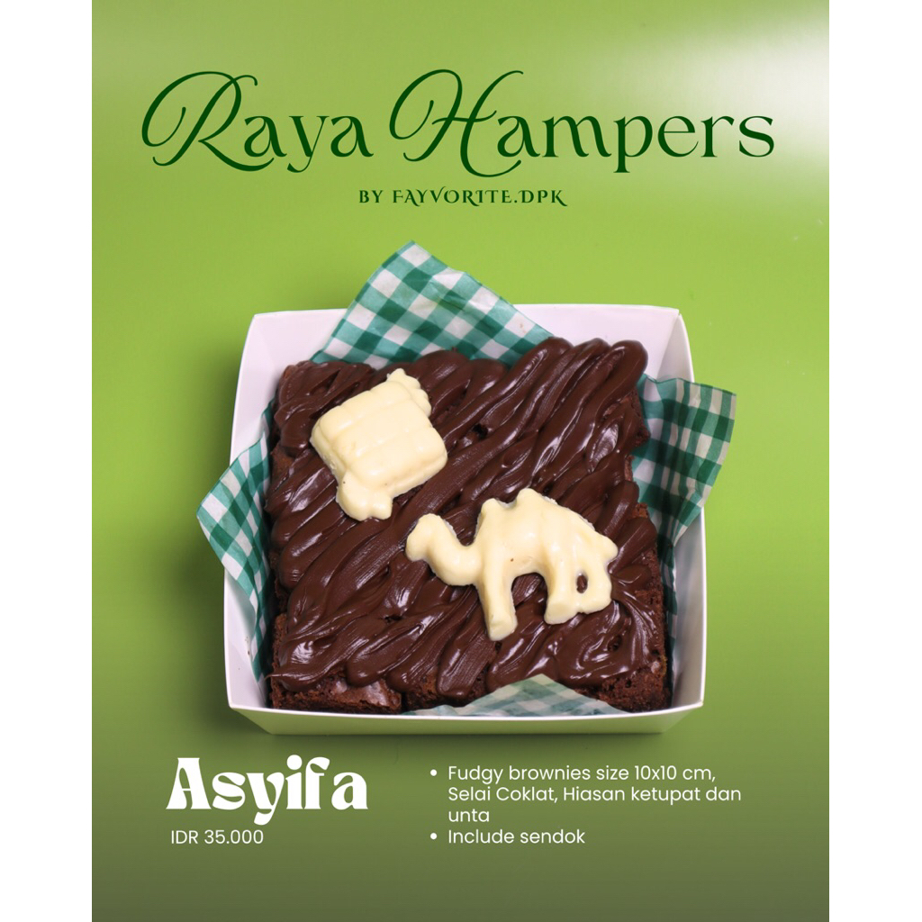 ASYIFA HAMPERS LEBARAN FUDGY BROWNIES