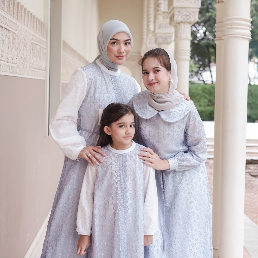 COME X ULTRAVIOLET X MOONMARU Annisa Gamis 284 Mom 419 Ultraviolet 254 Girl (2 Warna) - Baju Terusan