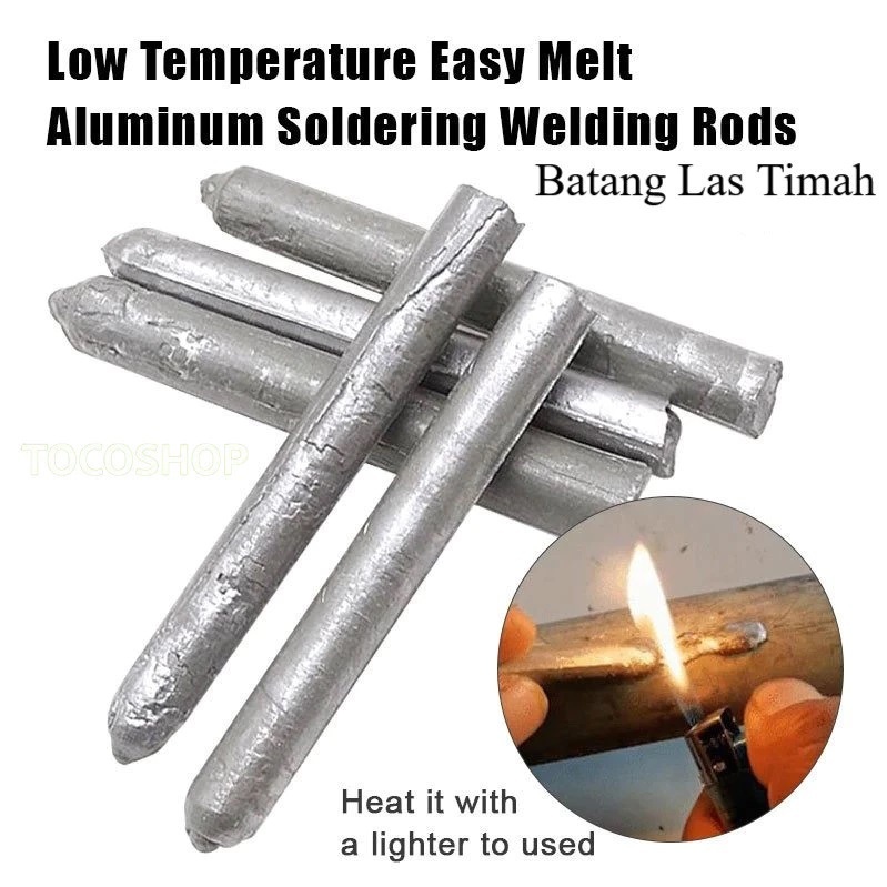 Batang Las PATRI ALUMINIUM TAMBAL PANCI Bakar Suhu Rendah 6 PCS