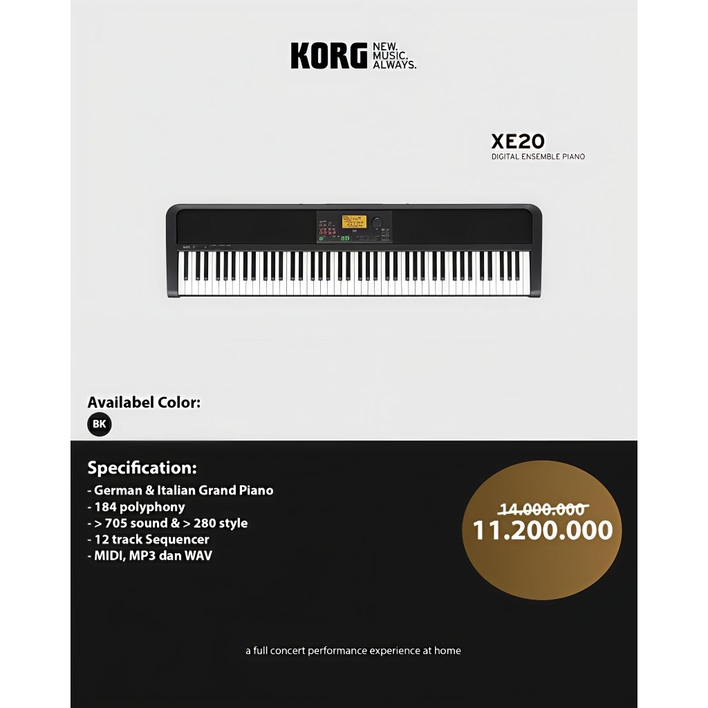 Digital Piano Korg XE20