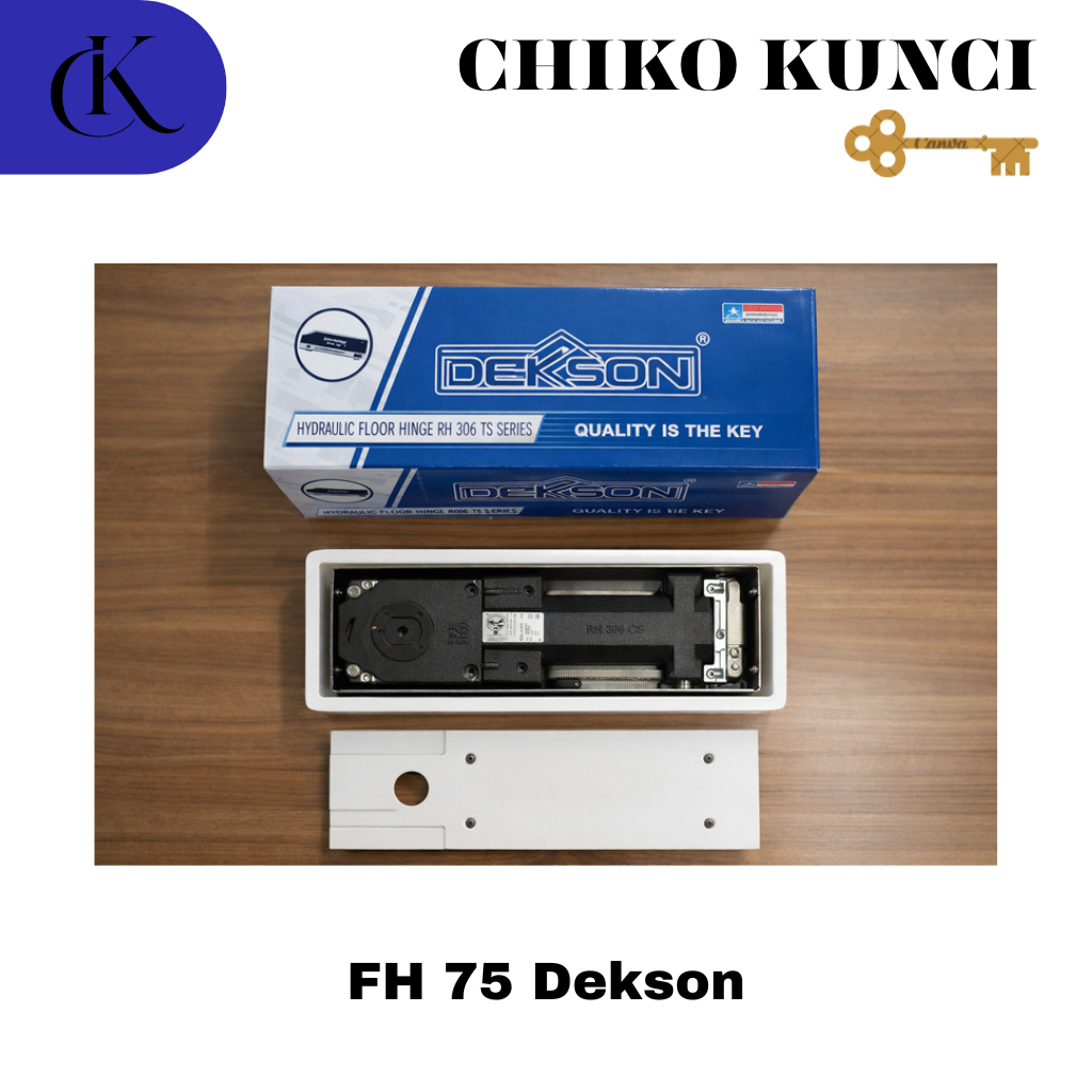 Floor Hinge 75 Dekson Untuk Pintu Kaca Dan Kayu