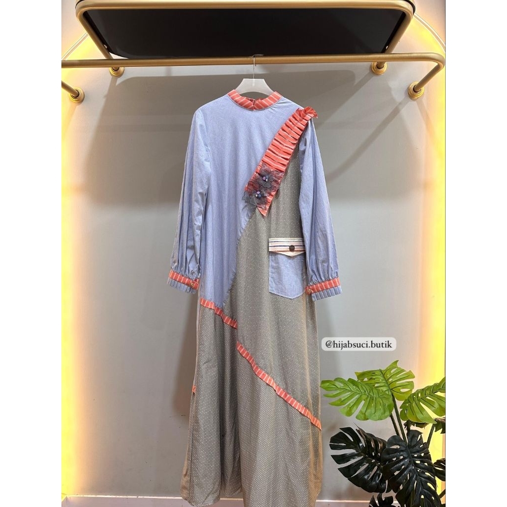GAMIS WANITA DAILY KATUN PREMIUM || BAJU MUSLIM WANITA || ALYA DRESS EAZY STYLE
