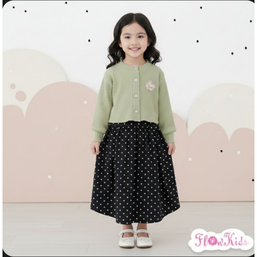 Baju anak perempuan terbaru lebaran baju set rok