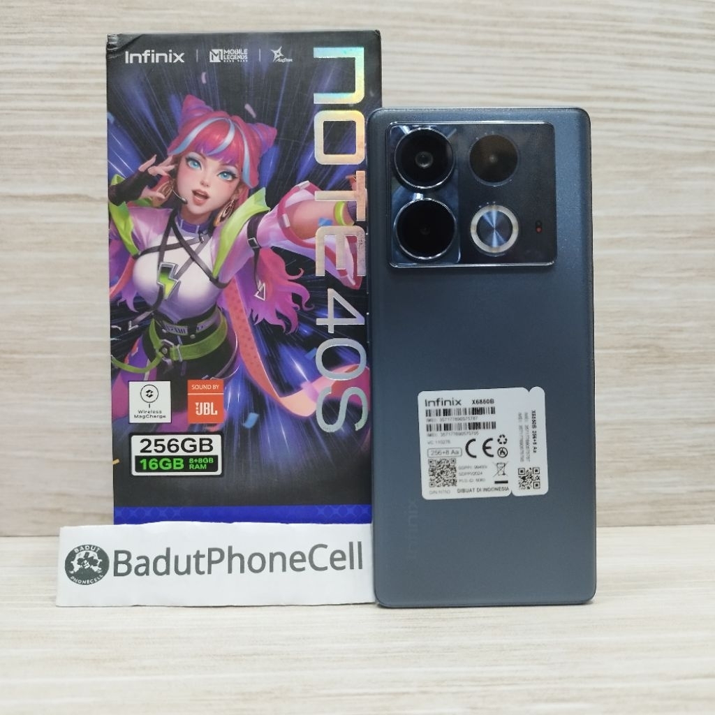 INFINIX NOTE 40S 8/256GB HANDPHONE SECOND BEKAS FULLSET