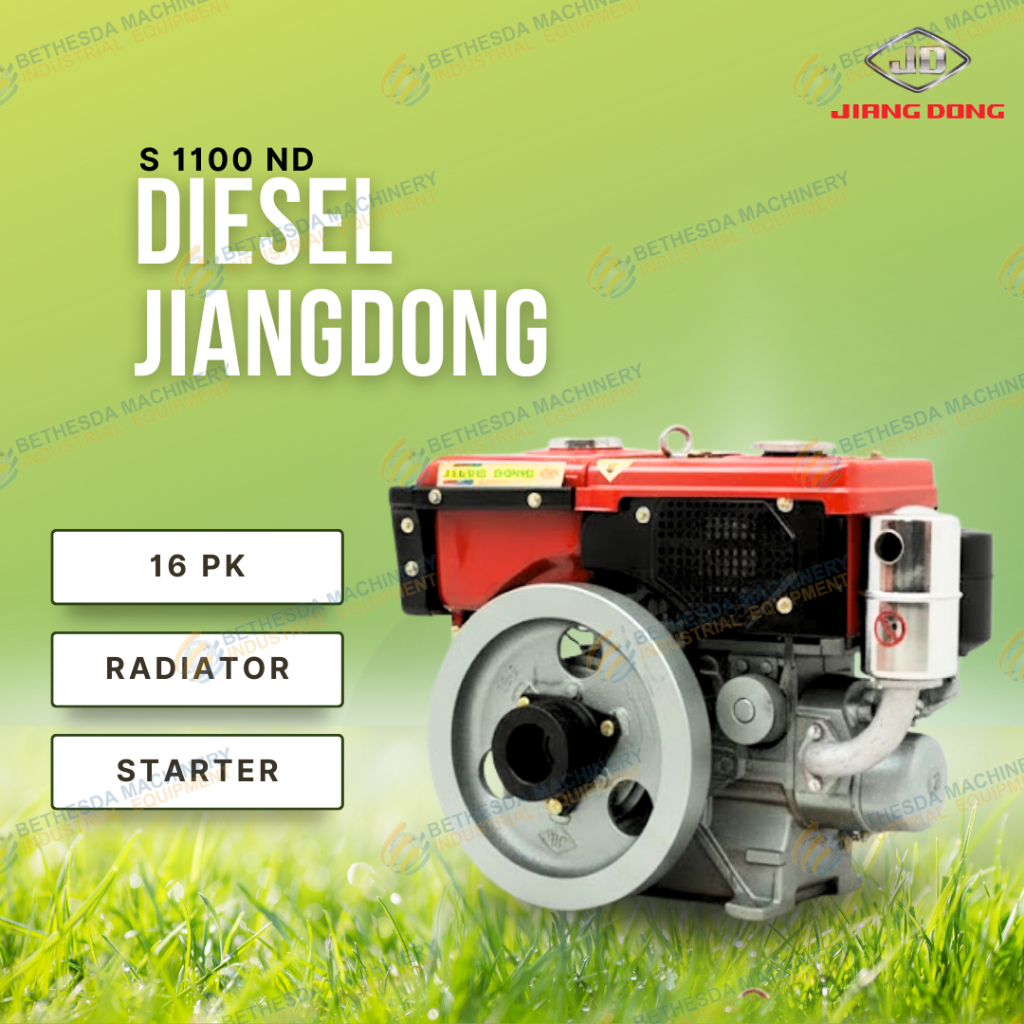 Diesel Penggerak 16 Pk Starter JIANGDONG S1100 ND Radiator 16hp