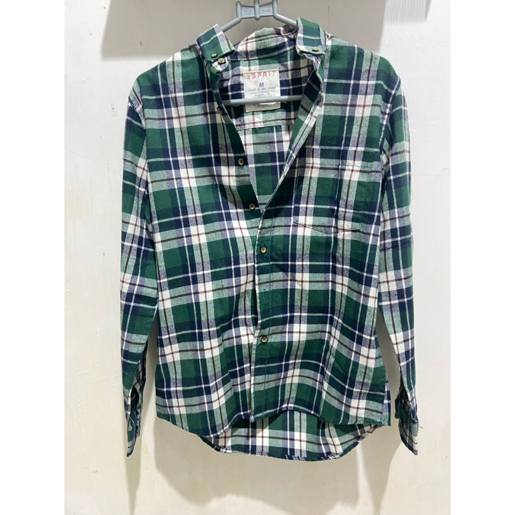 PL kemeja flanel pria outer flanel ESPRIT pria wanita
