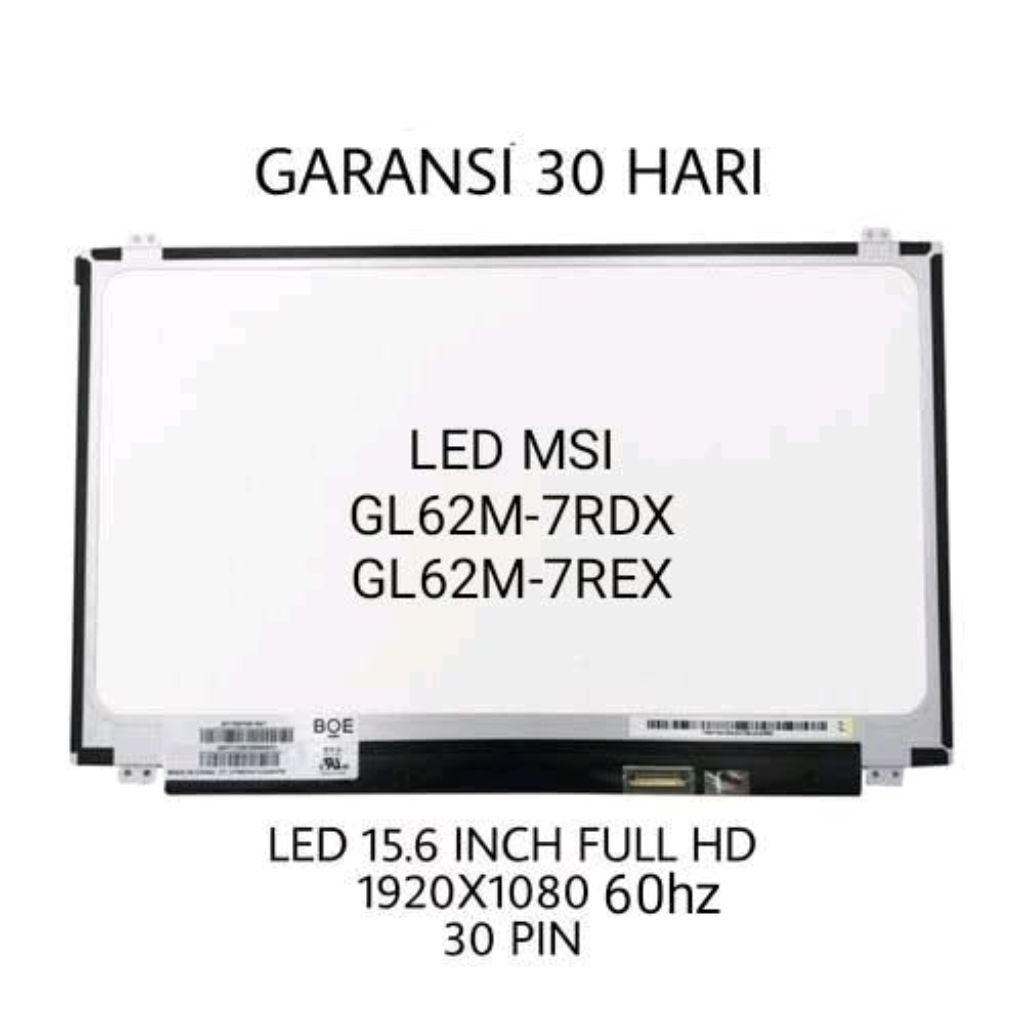LED LCD MSI GL62M-7RDX GL62M-7REX