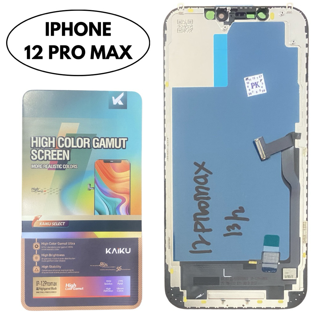 LCD ORIGINAL IPHONE 12 PRO MAX FULLSET BLACK