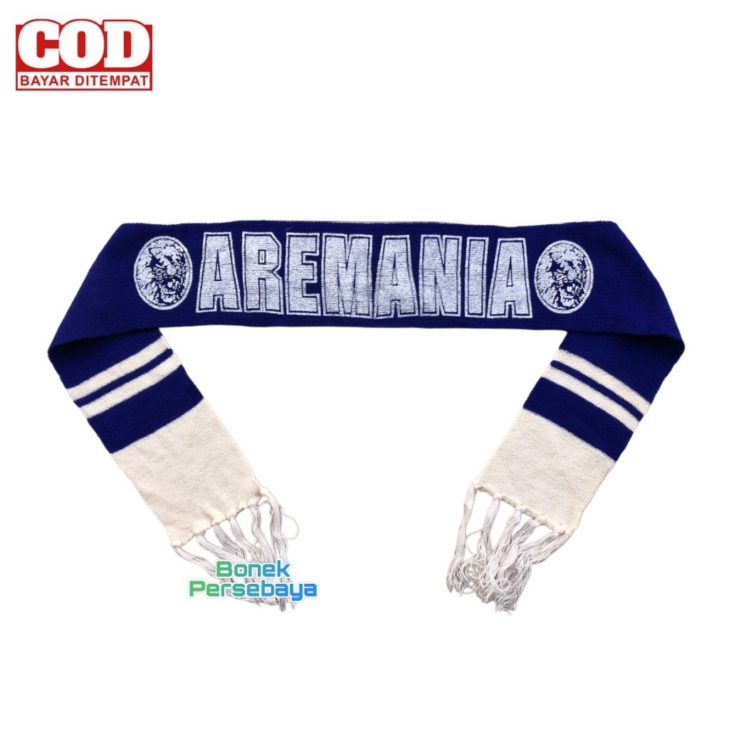 Syal Arema Malang - Supporter Aremania Stadion