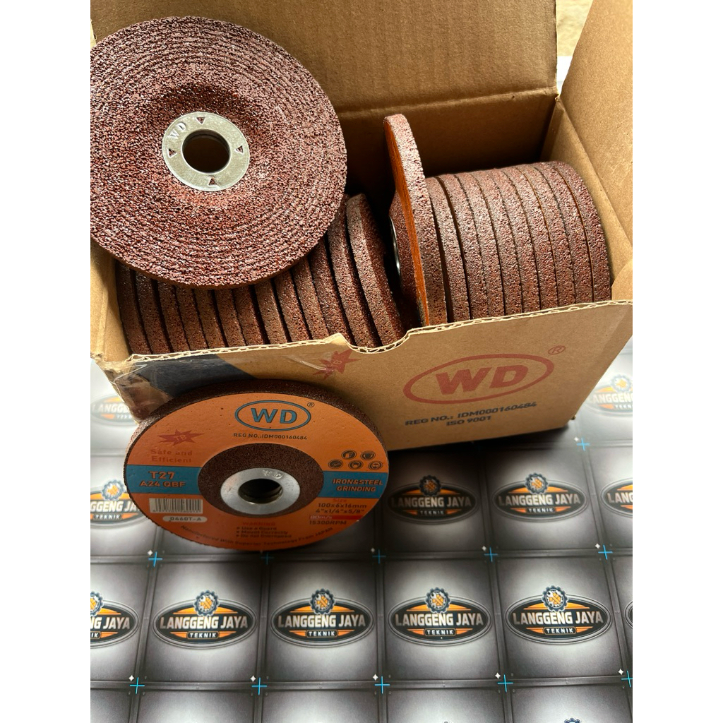 WD ASLI Batu Gerinda POLES 4” 4inch T27 isi 25pc ASLI ORIGINAL WD