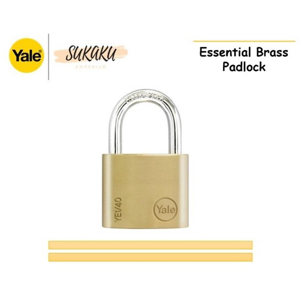 YALE Gembok Pintu 40mm YE1/40/122/1 | Padlock Essential Series 40 mm Gembok Kunci Pagar Gerbang Loke