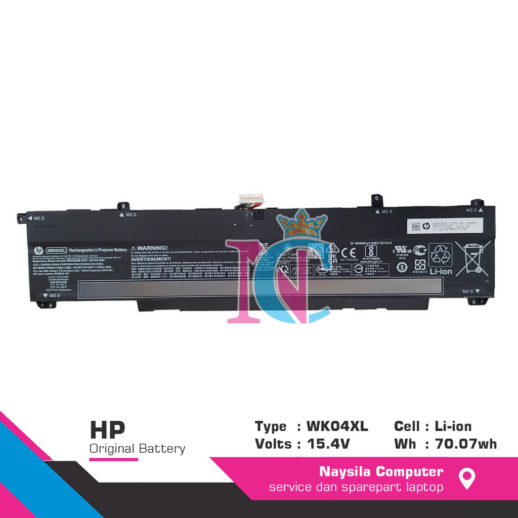 Baterai Battery Hp Victus 16-D0 Victus 16-E0 HSTNN-IB9V WK04XL