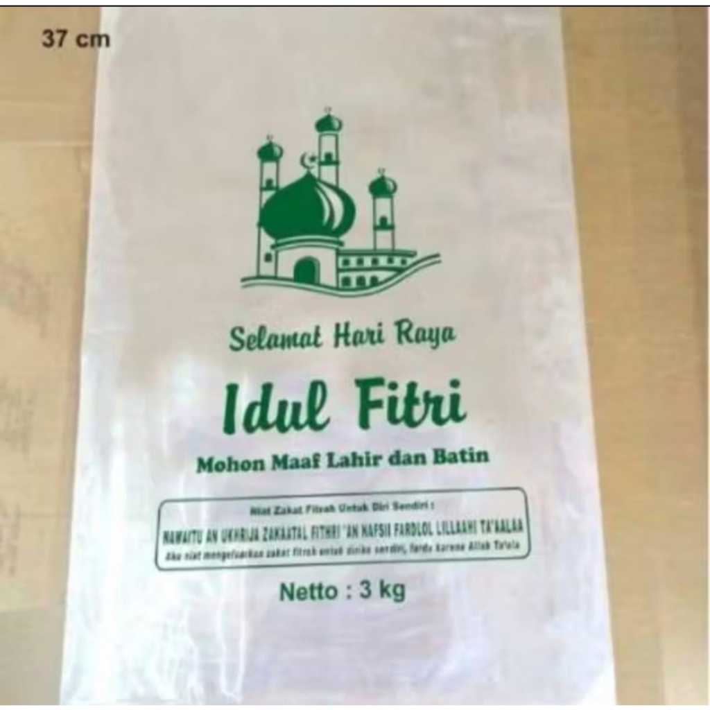 PLASTIK BERAS ZAKAT IDUL FITRI 3 KG