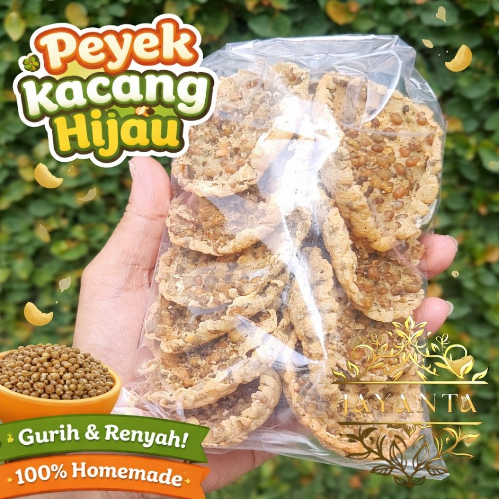 Peyek isian kacang ijo khas jogja