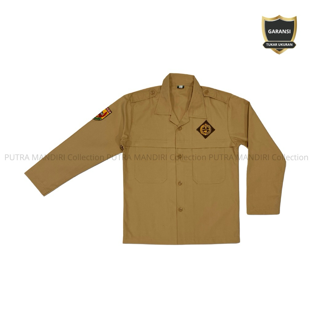 Baju Pramuka SD SMP Putri Lengan Panjang Putra Mandiri