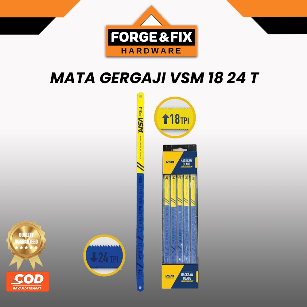 VSM Mata Gergaji Graji Besi 2 Sisi 18T 24T 12 Inch