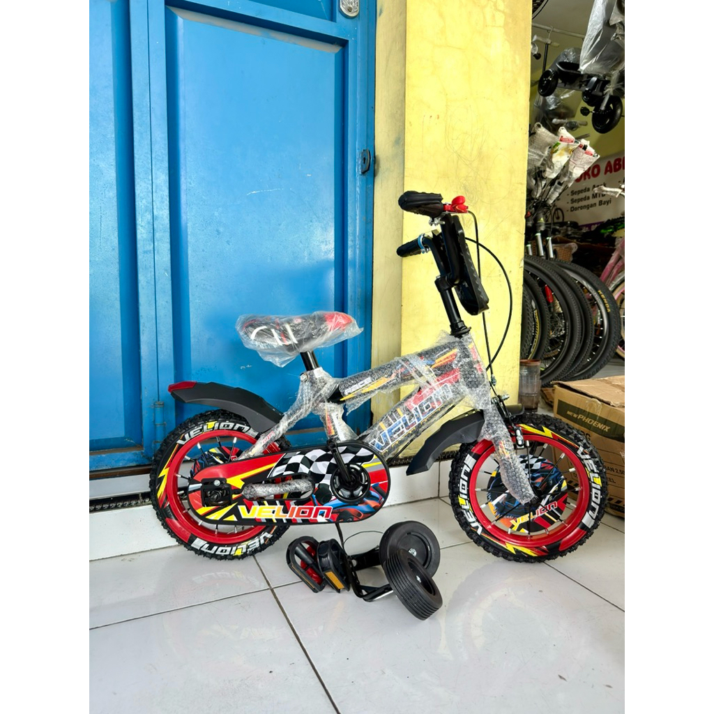 Sepeda anak laki laki bmx velion 12 inch