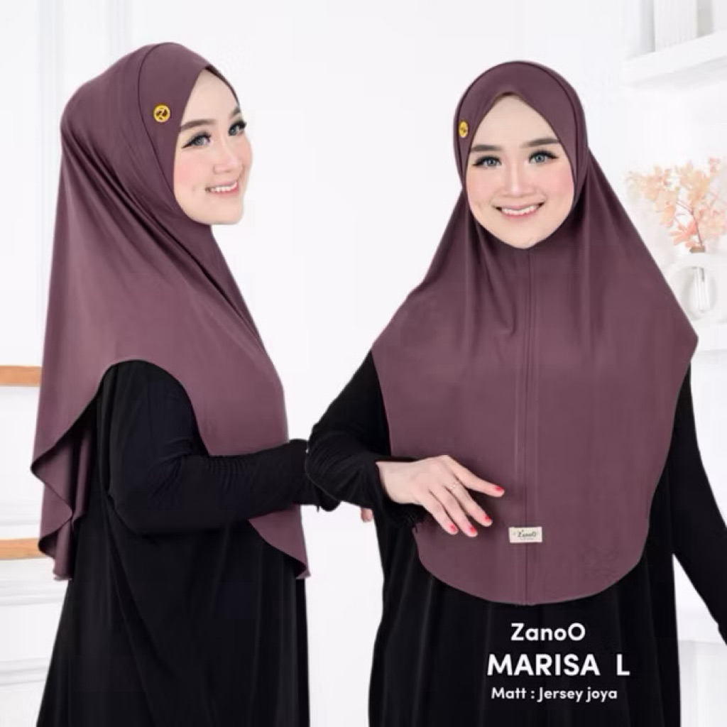 HIJAB INSTAN MARISSA L 80x90cm BAHAN JERSEY JOYA BY ZANOO/HIJAB DAILY/HIJAB SPORT