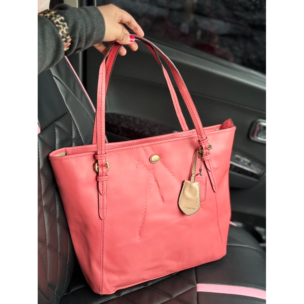 coc vintage tote bag pink salem