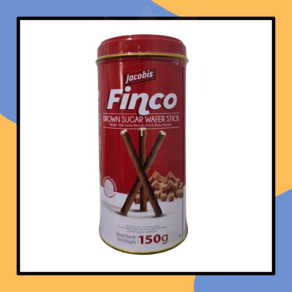 Jacobis FINCO Astor 150gr Camilan Fimco Brown Sugar Wafer Stick Vanila Kemasan Kaleng