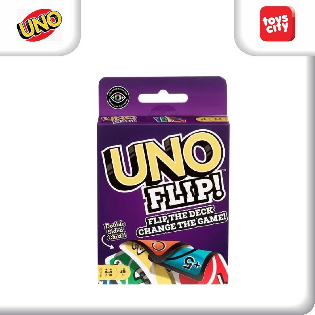 Uno Flip Double Side Mattel Games Permainan Kartu