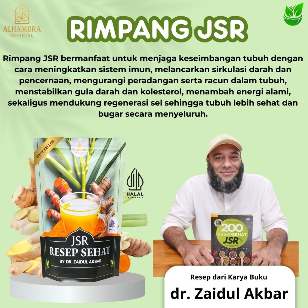 RIMPANG JSR DR ZAIDUL AKBAR BUBUK HERBAL ORIGINAL 100%