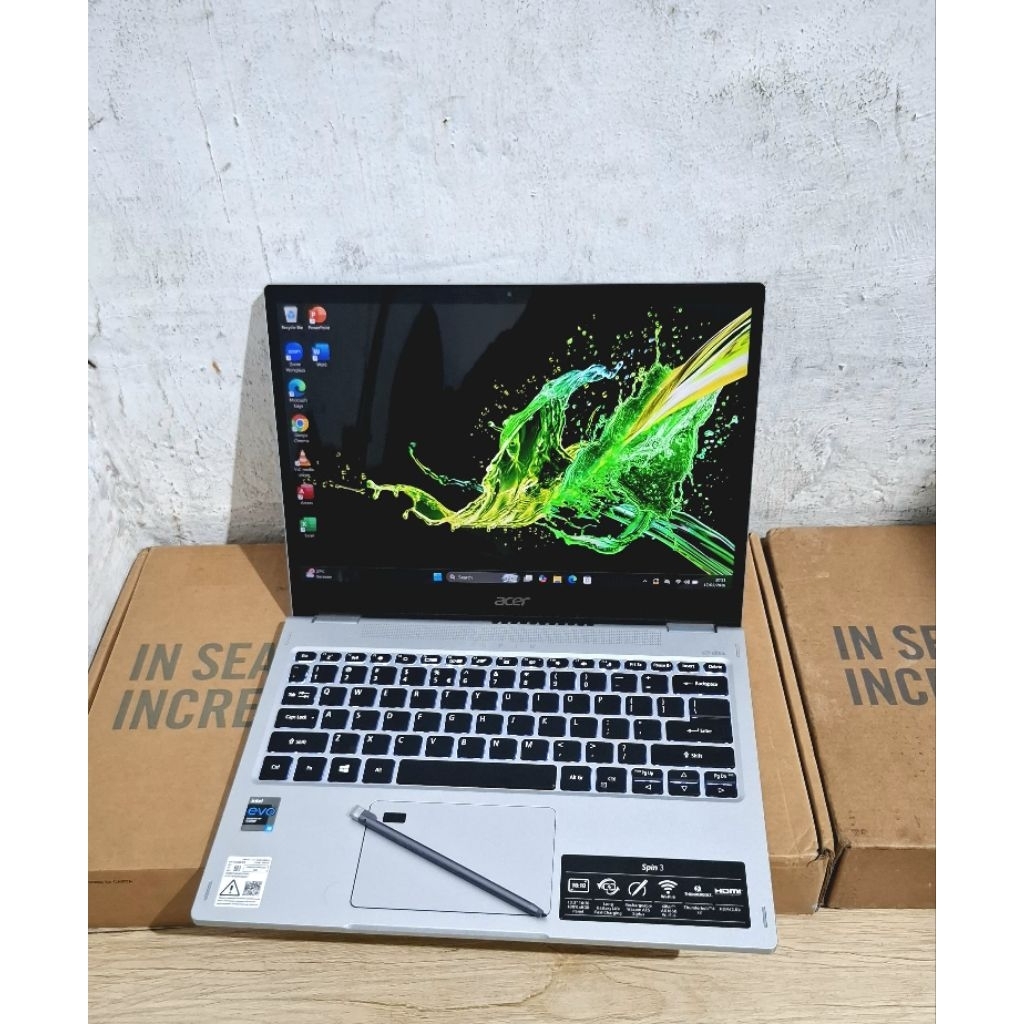 Laptop 2 In 1 Acer Spin 3 ACTIVE SP313 TouchCore i5 Gen 11 Ram 8 SSD 512 Toucscreen WQXGA, Backlight