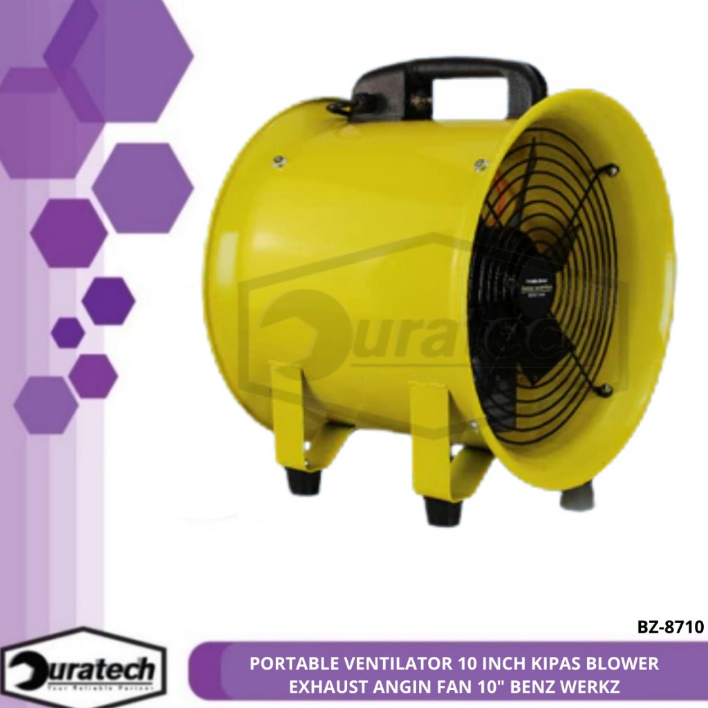 Benz Werkz Portable Ventilator 10 Inch BZ-8710 Kipas Blower Exhaust Fan 10” Angin Hisap & Buang Udar