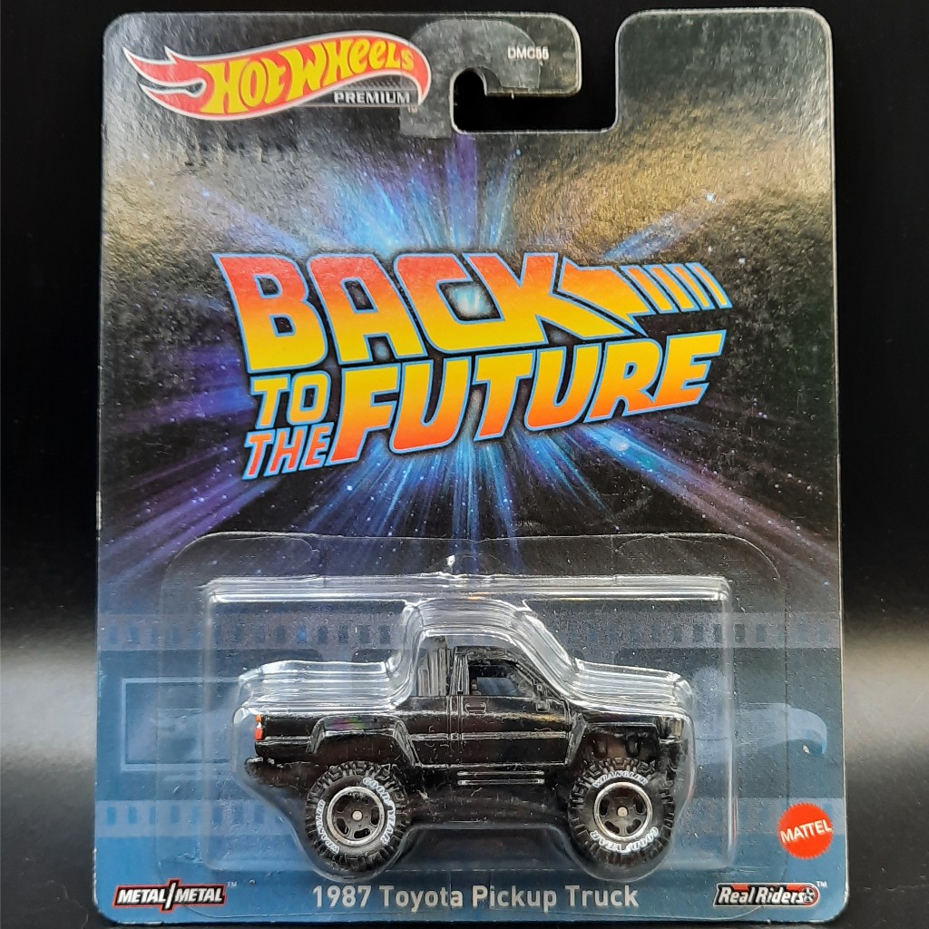 Hot Wheels Back To The Future BTTF 1987 Toyota Pickup Truck Japan Sticker Soft Corner