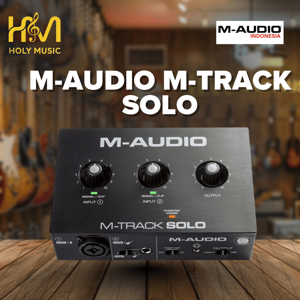 M-Audio M-Track SOLO USB Soundcard Audio Interface / Audio Interface kualitas tinggi