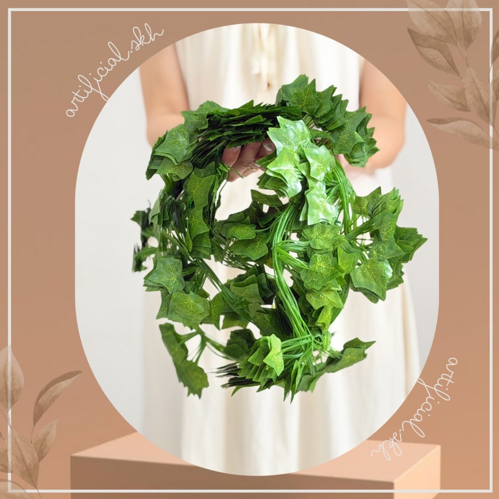 DAUN ANGGUR JUNTAI Plastik Bunga Rambat Sintesis Tanaman Hias Gantung Osear Artificial DEKORASI GROS