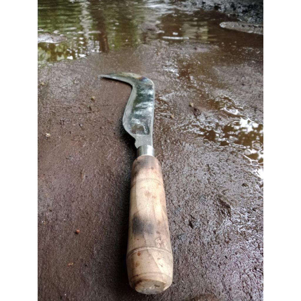 pisau ujung bengkok pisau jawa pisau potong bambu baja asli