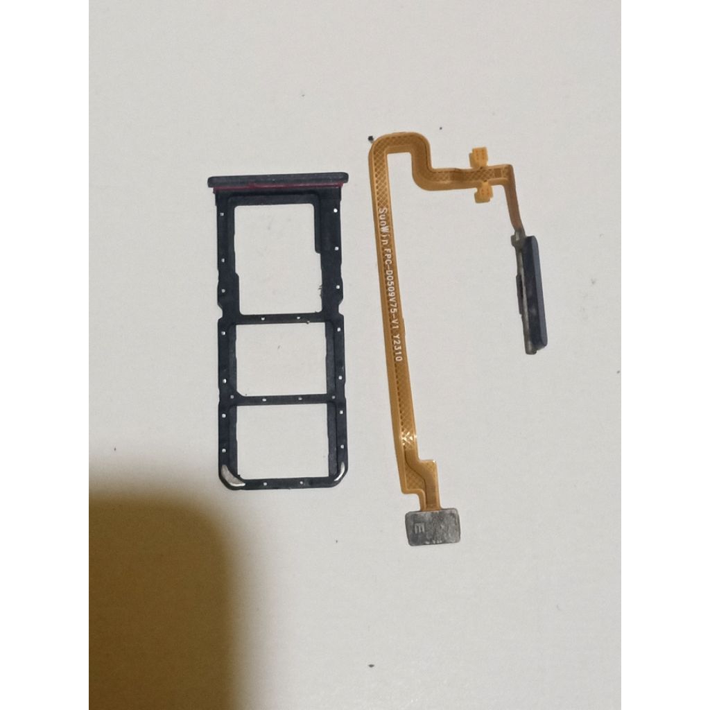 Simtray + Fingerprint Tecno Spark 10 Pro Original Cabutan Second