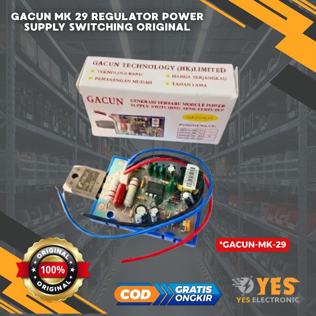 ORIGINAL GACUN 29 inc Regulator TV Gacun 29" (MK-29C) GACUN 29 INCH POWER KIT GACUN POWER SUPPLY SWI