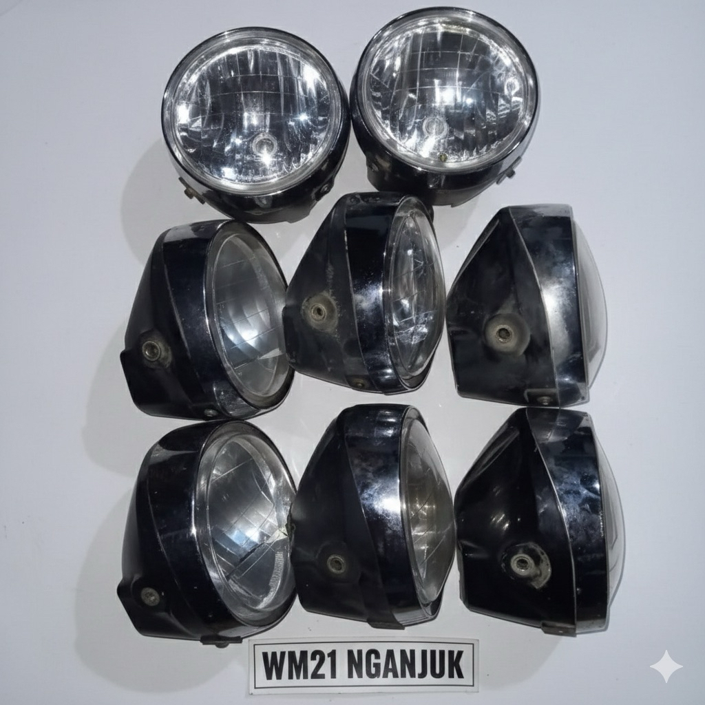 LAMPU TIGER REVO ORI HEADLAMP TIREV ORIGINAL SET REFLEKTOR TIGER AHM COPOTAN CABUTAN barong