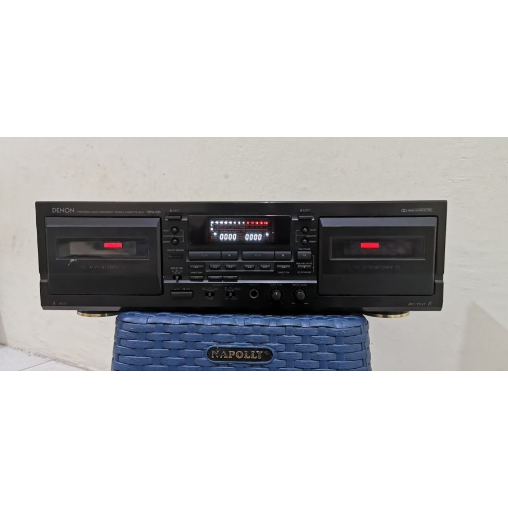 Tape Deck Denon DRW-585 Double Cassette Deck - Vintage Audio Classic