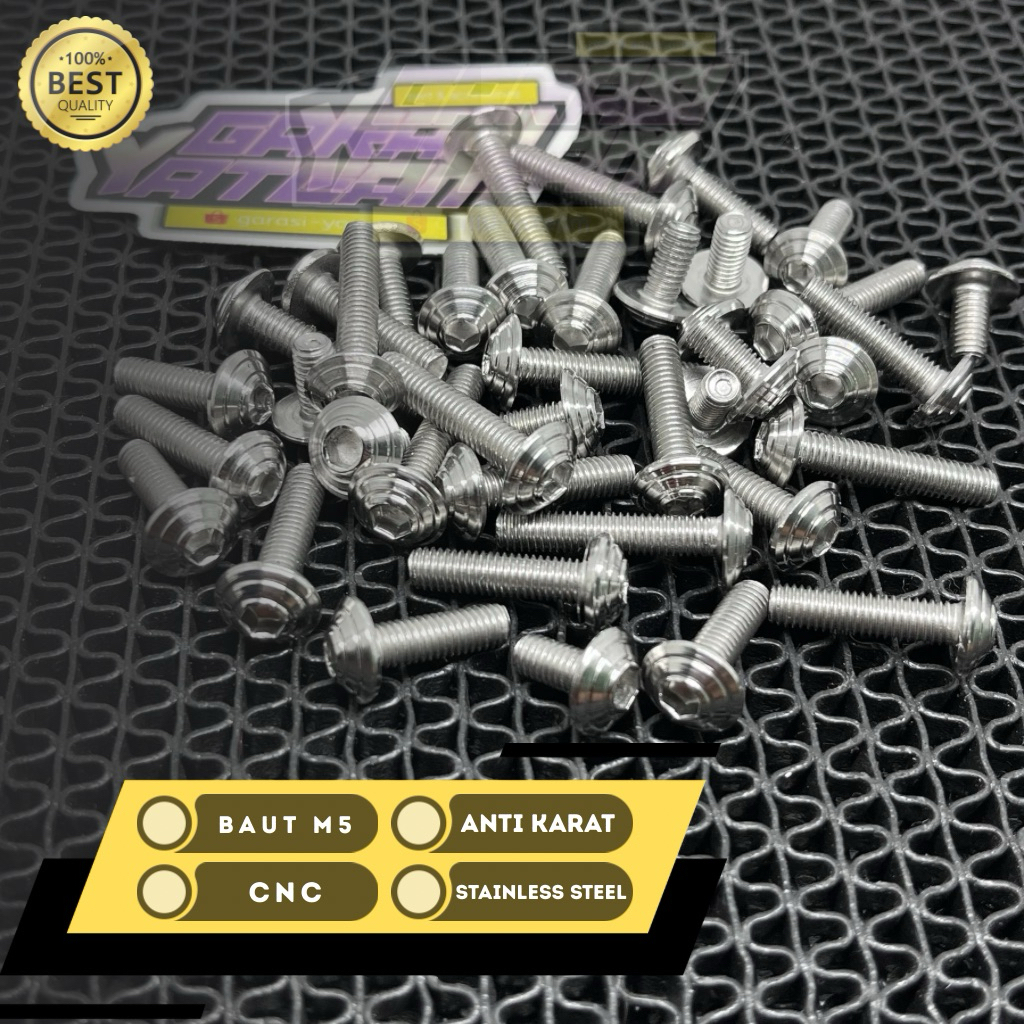 BAUT M5 / BAUT 8 L BAUT DRAT 8  STAINLESS COSTUME CNC MODEL UMBRELLA / PAYUNG UNIVERSAL